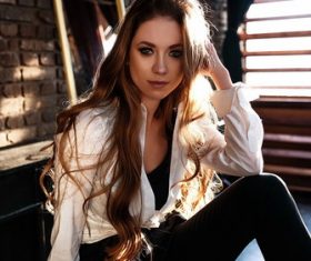 Beautiful female model Stock Photo