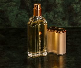 Beautifully designed perfume bottle Stock Photo 01