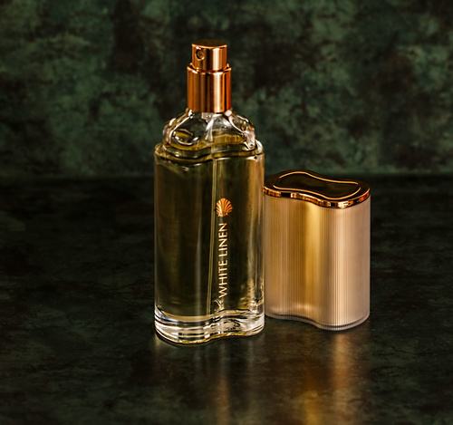 Beautifully designed perfume bottle Stock Photo 01