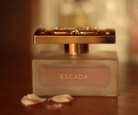 Beautifully designed perfume bottle Stock Photo 04