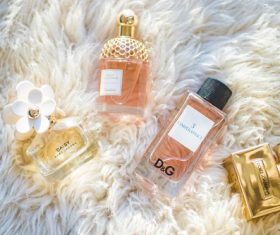 Beautifully designed perfume bottle Stock Photo 07