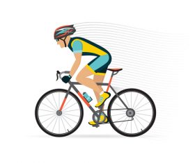 Bicycle sport illustration vector 01