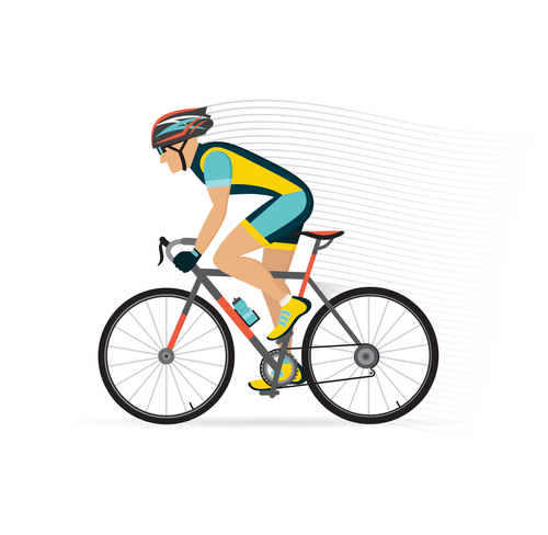 Bicycle sport illustration vector 01