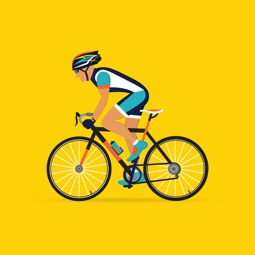 Bicycle sport illustration vector 02