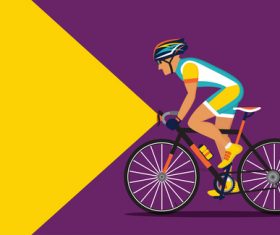 Bicycle sport illustration vector 03