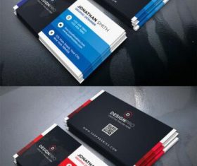Black Styles Modern Business Card PSD Template