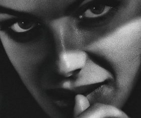 Black and White Portrait Photography of Women Stock Photo 06