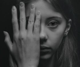 Black and White Portrait Photography of Women Stock Photo 07