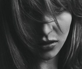 Black and White Portrait Photography of Women Stock Photo 12