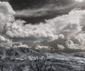 Black and white landscape photography Stock Photo 05