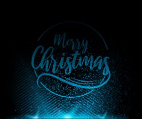 Blue light christmas background art vector