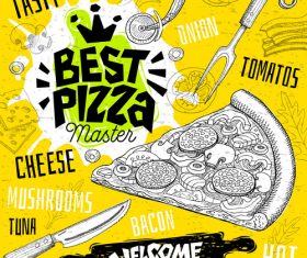 Burger house menu design vector 01