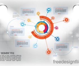 Business infographic with spotlight vector template 01