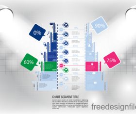 Business infographic with spotlight vector template 02
