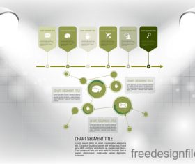 Business infographic with spotlight vector template 03