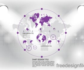 Business infographic with spotlight vector template 05