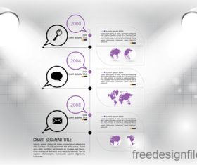 Business infographic with spotlight vector template 06