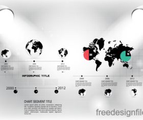 Business infographic with spotlight vector template 07