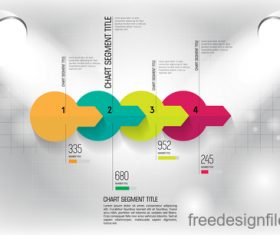 Business infographic with spotlight vector template 10