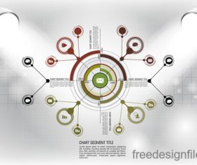 Business infographic with spotlight vector template 12