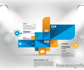 Business infographic with spotlight vector template 13