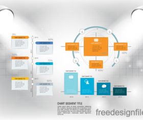 Business infographic with spotlight vector template 15
