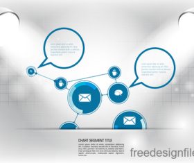 Business infographic with spotlight vector template 17