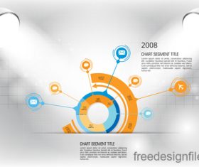 Business infographic with spotlight vector template 18