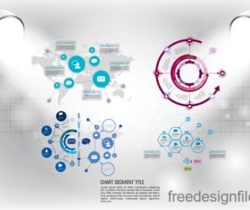 Business infographic with spotlight vector template 21