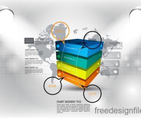 Business infographic with spotlight vector template 24