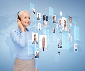 Businessman remote video conference Stock Photo 01