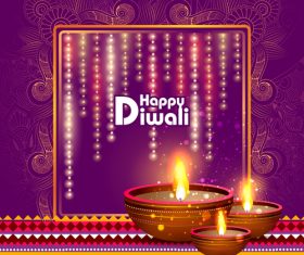 Celebrate diwali festival design vector material 03