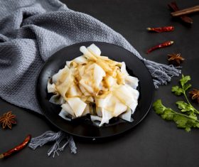 China cuisine steamed cold noodles Stock Photo 01