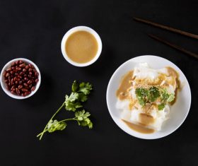 China cuisine steamed cold noodles Stock Photo 04