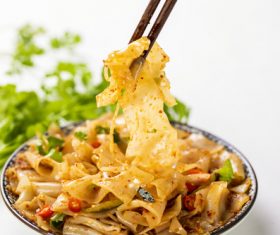 China cuisine steamed cold noodles Stock Photo 06