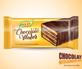 Chocolate food poster template vectors 01