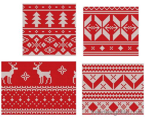 Christmas Knitted Photoshop Pattern