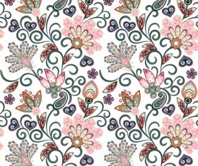 Classic floral decorative pattern seamless vectors 01