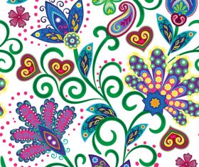 Classic floral decorative pattern seamless vectors 02