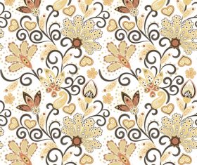 Classic floral decorative pattern seamless vectors 06