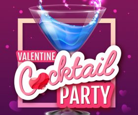 Cocktail music party flyer with poster template vectors 04