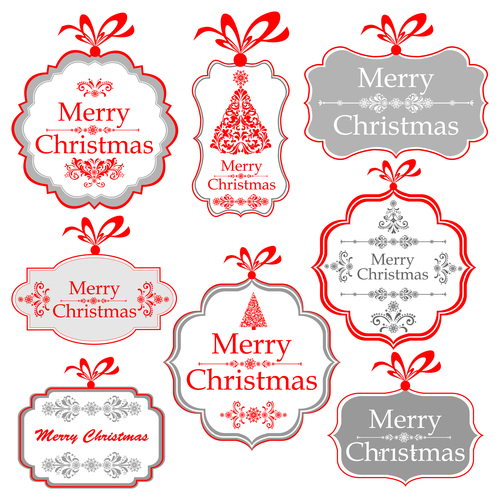 Collection of Christmas design elements vectors