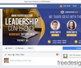 Conference AND Announcement Facebook PSD Template