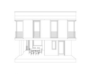 Construction architecture drawings template vector 03