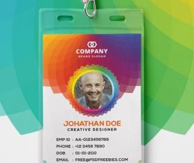 Corporate Branding Identity Card PSD Template