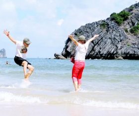 Couple playing together Stock Photo 01