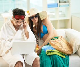 Couple playing together Stock Photo 05