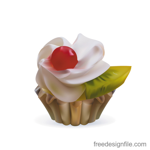 Cupcake illustration design vectors 03