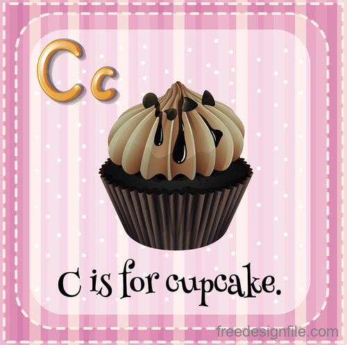 Cupcake illustration design vectors 04