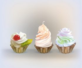 Cupcake illustration design vectors 06